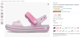 Crocs Crocband kindersandalen voor €14