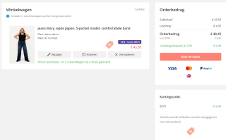 13% korting op je bestelling bij Ulla Popken