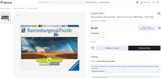 Puzzle marca Ravensburger modelo Misterioso Arcoíris de 1000 Piezas por 6,66€