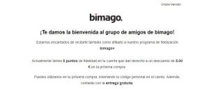 5€ de descuento y portes gratis en Bimago (cuentas nuevas)