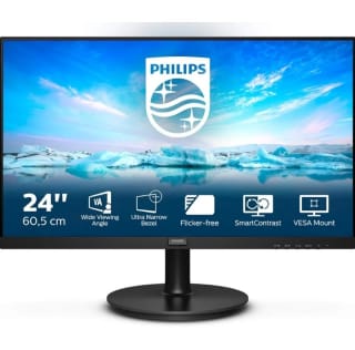 Philips V-Line 241V8L 23.8" LED por 74,29€. FullHD