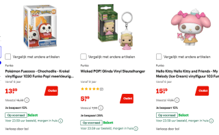Diverse Funko pop vanaf €4,59 bij Bol