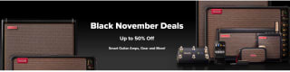 Tot 50% korting op de Black November sale bij Positive Grid