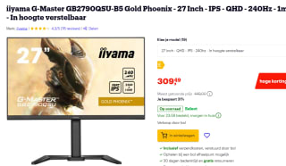 Iiyama G-Master GB2790QSU-B5 Zwart voor €309,49 bij Bol