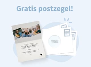 Gratis postzegel bij Kaartje2go
