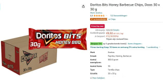 Doritos - Bits Twisties Honey BBQ - 30 Minizakjes voor €9,92 bij Amazon