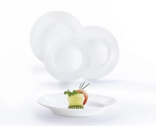 Luminarc Vajilla Vidrio Opal 18 Piezas-6 Personas Blanco por 8,89€.