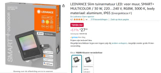 LEDVANCE Slim tuinarmatuur voor €27,09 bij Amazon