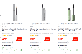 Tot 42% korting op diverse make-up items bij Bol