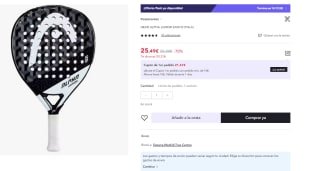 Pala de pádel Head Alpha Sanyo Junior por 25.49€ (Cuenta Nueva 15.49€)