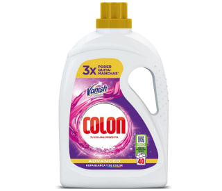 Detergente Colon Vanish Advanced con Quitamanchas Ropa Blanca y de Color por 11,99€