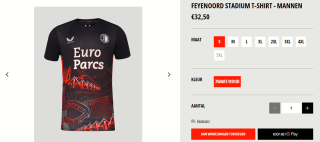 Castore Feyenoord Pre-Match Trainingsshirt 2023-2024 voor €32,50 in de Feyenoord Fanshop