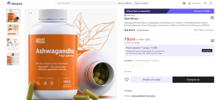 Ashwagandha Alta Potencia: Adaptógeno y Nootrópico con Sensoril® por 13,51€ (6,76€ nuevo usuario)