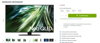 Samsung Neo QLED QN93F 50" Titanium, Zwart voor €1.165 bij Plasmavisie