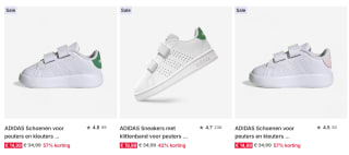 Diverse Adidas Advantage peuter- en kleuterschoenen vanaf €14,99 bij Decathlon