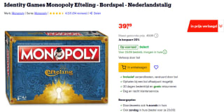 Monopoly Efteling voor €39,99 bij Bol