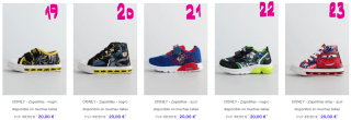 DISNEY - Zapatillas hasta 20€