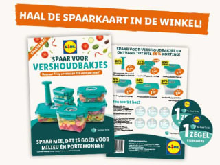 Lidl spaaractie tot 84% korting op TooGoodToGo vershoudbakjes
