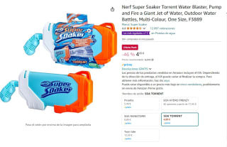 Nerf Super Soaker Torrent Water Blaster por solo 4,89€