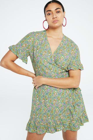 Groene fabienne chapot mini jurk savina dress voor €36,39 dmv code bij Otrium