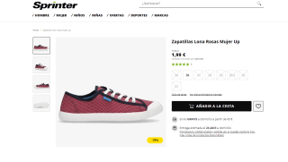 Recopilación de zapatillas de lona para mujer por 1,79€