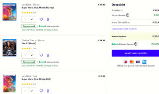 3 films voor €20 bij Bol.com