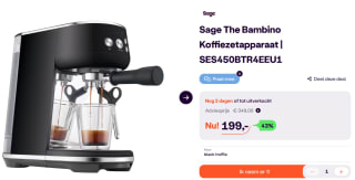 Sage The Bambino koffiemachine voor €199 bij iBOOD
