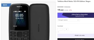 Teléfono Móvil Nokia 105 4TH Edition por 14,25€