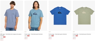 Ofertas 50% descuento en ropa Quiksilver camisetas desde solo 12,50€