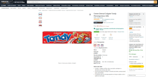 Creme Dental da Colgate Tandy Morangostoso de 50g - R$ 5,78
