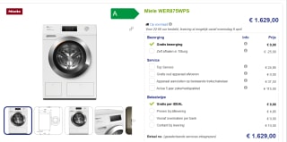 Miele WER 875 WPS PowerWash TwinDos voor €1.629 bij Beterwitgoed