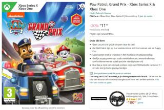 Paw Patrol: Grand Prix voor Xbox Series X of Xbox One voor €11,95 bij Amazon