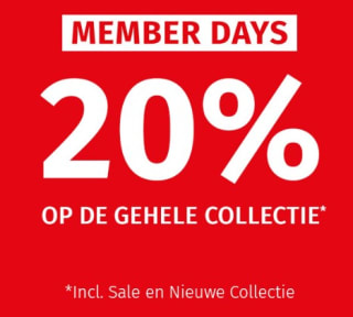 20% korting op alles bij Norah