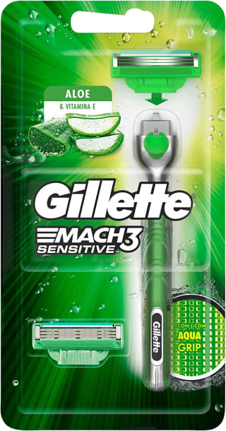 Aparelho de Barbear da Gillette Mach3 com 2 refis - R$ 22,28