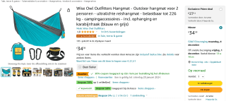 Wise Owl outdoor hangmat voor maar €6,99