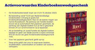 Gratis het Kinderboekweekgeschenk ‘Ravi en de laatste magie’ van Sanne Rooseboom bij Bol.com