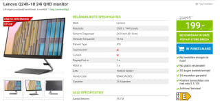 Lenovo Q24h-10 - LCD-monitor voor €199 bij Megekko