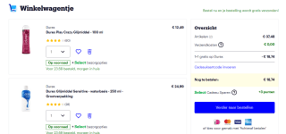 1 + 1 gratis op alle Durex artikelen bijBol.com