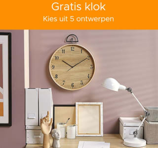 Gratis klok bij besteding vanaf €400 bij Beliani