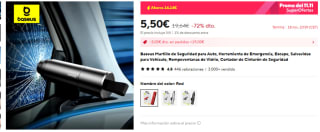 Baseus Martillo de Seguridad para Auto por 5,50€