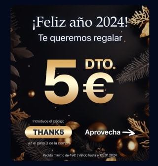 Descuento de -5€ por compras de +49€