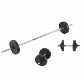 Kit Mancuernas + Barras Musculación 50 kg CORENGTH por solo 99,99€