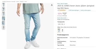 JACK & JONES heren Jeans voor €12,55 bij Amazon