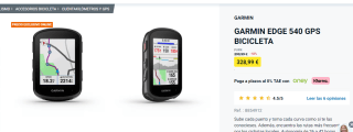 Garmin Edge 540 Gps bicicleta por 279€