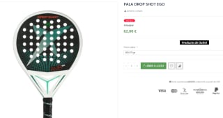 Pala de Padel Drop Shot Ego por 62€