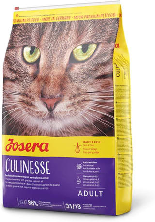 Josera Culinesse Adult Kattenvoer, Met Zalmolie, 10kg voor €34,99 bij Amazon