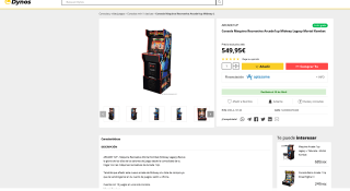 Consola Maquina Recreativa Arcade1up Midway Legacy Mortal Kombat 12 juegos en 1 por 549,95€