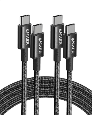 Anker 313 USB C to USB C Cable (6ft 100W, 2Pack), voor €9,99 met Amazon prime