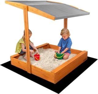 Houten Zandbak met Verstelbaar Dak voor €69 bij Bol