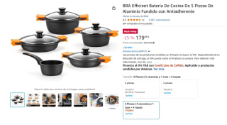 Batería de cocina 9 piezas Efficient por 179,99€